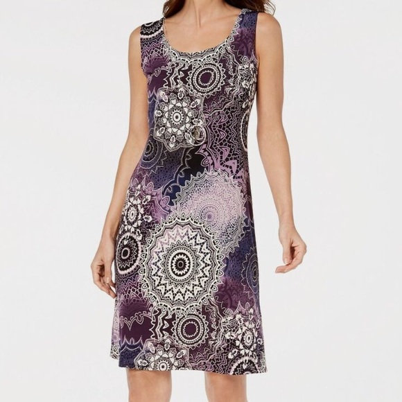 R&M Richards Dresses & Skirts - New R&M Richards Purple Pink Scoop Neck Sleeveless Sundress